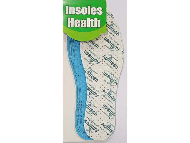 ТОП! #4 Устілки універсальні антибактеріальні м'які Insoles Health No4 (синьо-білі) ТОП! #4 Устілки універсальні антибактеріальні м'які Insoles Health No4 (синьо-білі)