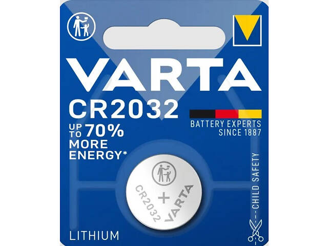 ТОП! Батарейки-Таблетки Varta CR2032 блистер - 1шт ТОП! Батарейки-Таблетки Varta CR2032 блистер - 1шт