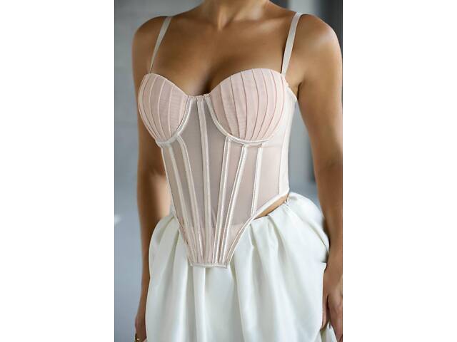 Топ бежевий DO3781/2 - Фото 1