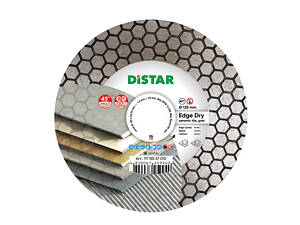 ТОП! Диск алмазный отрезной Distar 1A1R 125 EDGE DRY :125x1,6x25x22,23мм, керамика, керамогранит