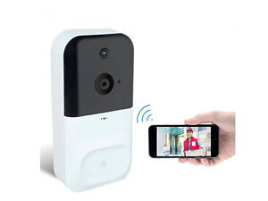 ТОП! Домофон SMART DOORBELL wifi беспроводной домофон видеодомофон камера наблюдения / 3*18650 / 3268