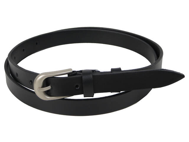 ТОП! Женский ремень из натуральной кожи Skipper черный 2 см