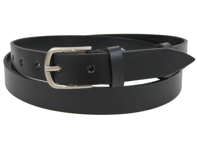 ТОП! Женский ремень из натуральной кожи Skipper черный 2,5 см