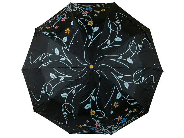 ТОП! Женский зонт полуавтомат Bellisimo черный