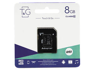ТОП! Картка пам'яті microSDHC TG (UHS-1) 8GBSD class 10 (з адаптом) (Гарантія 3года)