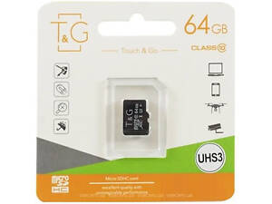 ТОП! Карта пам'яті microSDHC TG (UHS-1) 64GBSD class 10 (без адаптера) (Гарантія 3роки)