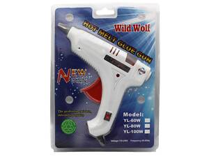 ТОП! Клеевой пистолет Wild Wolf YL-80W под Толстые 11мм БЕЛЫЙ