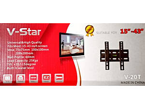 ТОП! Кріплення Кронштейн для телевізора V-Star V-20T 15'-43'/7484