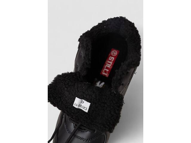 ТОП! Кросівки чоловічі зимові на хутрі, колір чорно-білий, 248RCX700 STILLI 44 - Фото 6