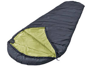 ТОП! Літній спальний мішок, спальник +13,6C Rocktrail чорний з салатовим