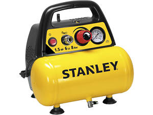 ТОП! Мощный воздушный компрессор безмасляный STANLEY DN200/8/6 : 1.1 кВт, 6 л, 180 л/мин