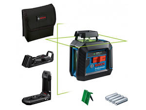ТОП! Нівелір лазерний Bosch Professional GLL 2-20 G + тримач LB 10+ стельове кріплення DK 10 (0601065000)