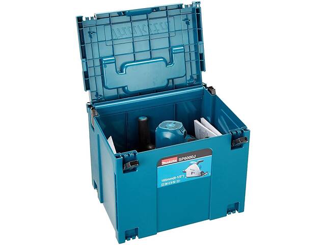 ТОП! Профессиональная ручная погружная дисковая пила Makita SP6000J : 1300 Вт, 165мм, 55мм + линейка 1.5м - Фото 6