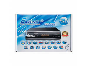 ТОП! Ресивер Eurosky ES-19 HD Combo DVB-S2/T2/С Спутниковый и Т2 тюнер Комбинированный.Гарантия