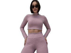 Топ з довгим рукавом в рубчик Totalfit T422 L Рожевий (06399730)