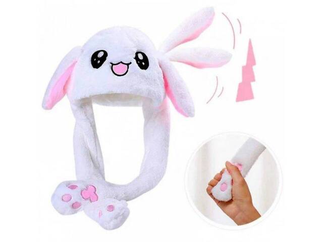 ТОП! Шапка с подвижными ушами Kigurumi Пикачу / светящаяся - Фото 1