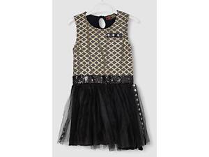 ТОП! Платье для девочек нарядное, цвет черно-золотой, 247R330 AGER 8 лет.