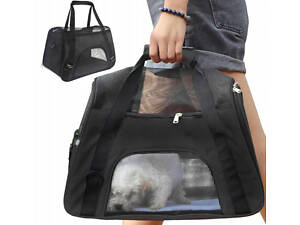 ТОП! Сумка-переноска для животных Zoo Rodeo черная