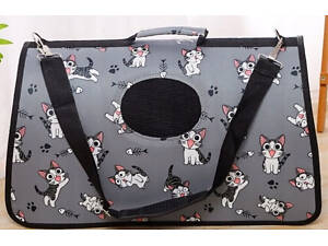 ТОП! Сумка-переноска для тварин Petstory сірий