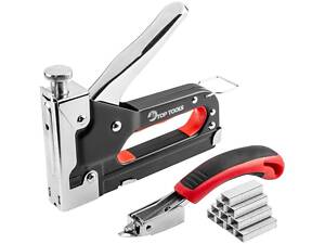 Top Tools Набір Степле́р + Антистепле́р, 6-14мм, тип скоб J, регулювання забивання скоби.