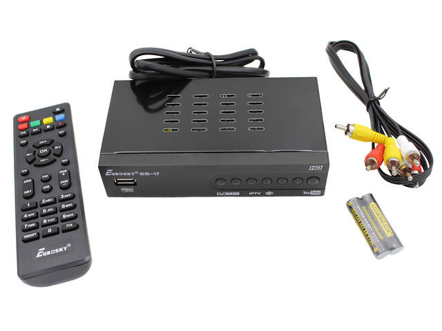 ТОП! ТБ-ресивер тюнер Eurosky ES-17 / металевий корпус / DVB-T 2 (Гарантія 1 рік) - Фото 2