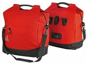 ТОП! Велосипедная сумка на багажник с дождевиком 18L Сrivit красная