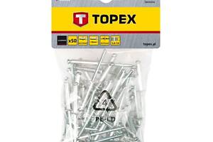 TOPEX 43E302 Заклепка алюминиевая (3.2х10mm) (к-кт 50шт)