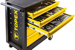 TOPEX 79R502 Візок з інструментами 5 секцій 455 од.(жовтий)