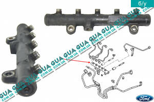 Паливна рейка/Рампа/розподільний трубопровід 3M5Q9D280BC Fiat/ФІАТ SCUDO 2007-/СКУДО 07-, Citroen/СІТРО