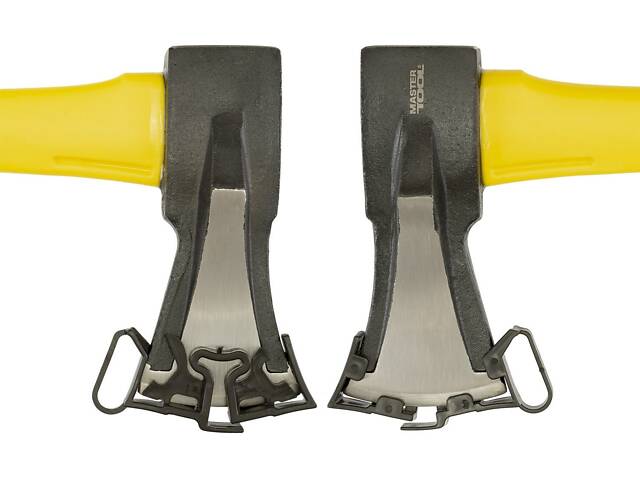 Топор-колун MASTERTOOL 2200 г HRC60 875 мм Yellow and Black (05-0209) - Фото 4
