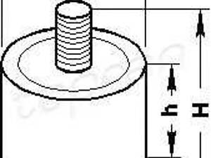 Topran 400 433 756. Монт.елемент повітр.фільтра