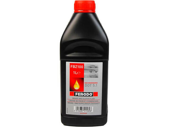 Тормозна рідина DOT 4 Brake Fluid 1л FBZ100