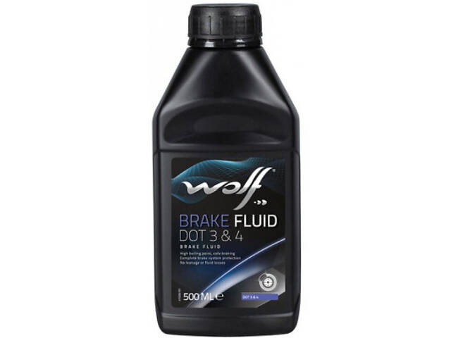 Гальмівна рідина Wolf BRAKE FLUID DOT 3 4 500мл (8307706) - Фото 1