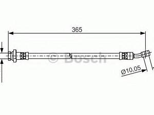 Тормозний шланг BOSCH 1987481499 на HYUNDAI TUCSON (JM)