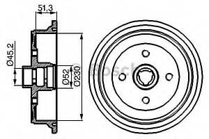 Тормозной барабан для моделей: AUDI (80, 80,100,100,100,100,100,100)