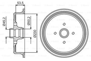 Тормозной барабан для моделей: AUDI (80, 80,100,100,100,100,100,100)