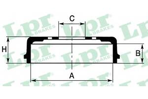Тормозной барабан для моделей: CITROËN (C15, C15)