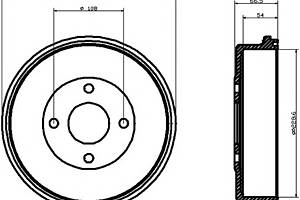 Тормозной барабан для моделей: FORD (MONDEO, MONDEO,MONDEO,MONDEO,MONDEO,MONDEO), FORD AUSTRALIA (MONDEO,MONDEO,MONDEO