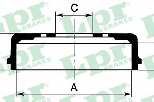 Гальмівний барабан для моделей: FORD (MONDEO, MONDEO, MONDEO, MONDEO, MONDEO, MONDEO), FORD AUSTRALIA (MONDEO, MONDEO)