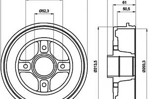 Тормозной барабан для моделей: NISSAN (MICRA, MICRA,NOTE,TIIDA,TIIDA,NOTE)