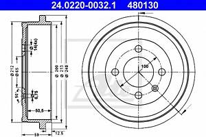 Тормозной барабан для моделей: SEAT (CORDOBA, AROSA,CORDOBA,CORDOBA,CORDOBA,IBIZA), VOLKSWAGEN (POLO,POLO,POLO,LUPO,PO