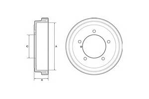 Тормозной барабан для моделей: SUZUKI (GRAND-VITARA)