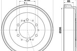 Тормозной барабан для моделей: TOYOTA (TUNDRA)