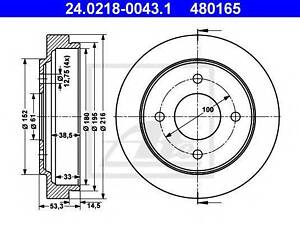 Тормозной барабан ATE 24021800431 на NISSAN MARCH II (K11)