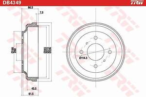 Тормозной барабан DB4349