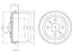 Гальмівний барабан DELPHI BF136 на FIAT 127