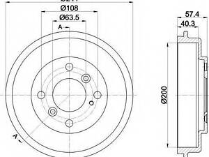 Тормозной барабан TEXTAR 94031900 на FORD AUSTRALIA FIESTA седан (WT)