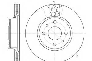 Тормозной диск для моделей: ALFA ROMEO (164), FIAT (CROMA), LANCIA (THEMA,THEMA)