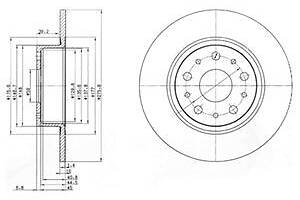 Тормозной диск для моделей: ALFA ROMEO (166), LANCIA (KAPPA,KAPPA,KAPPA)