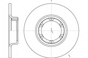 Тормозной диск для моделей: ARO (240-244, 10), DACIA (1300,1310,1300,1310,1410,1410,1410,1210), RENAULT (12,18,18,4,4,